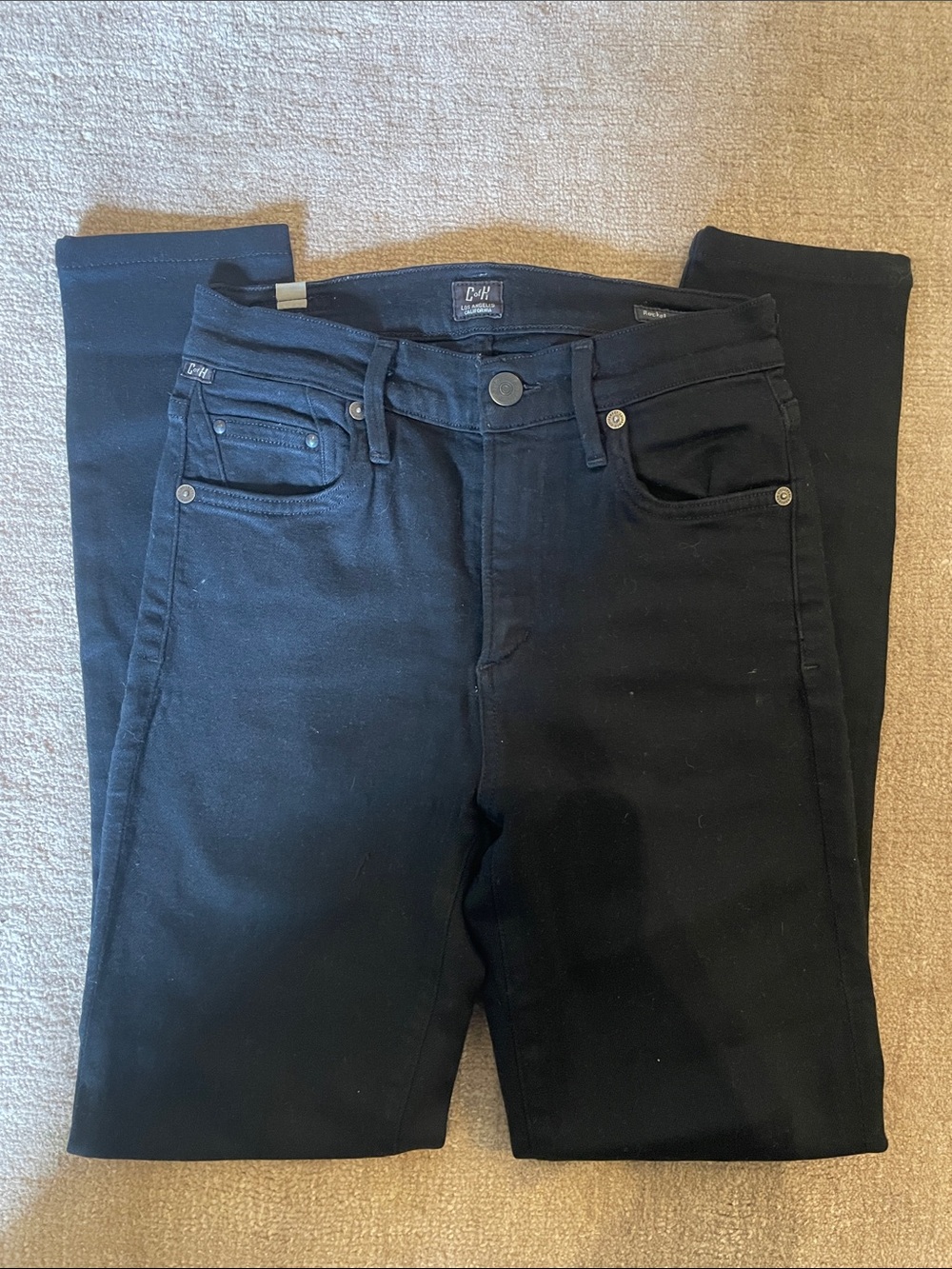 Citizens Of Humanity Black Skinny High-Rise Jeans
